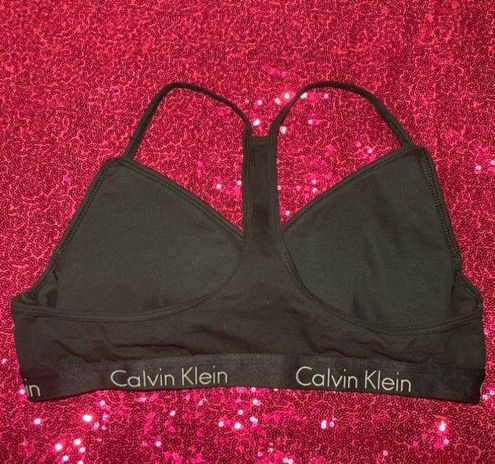 Calvin Klein Logo Bra Size Large Bralette Loungewear Sports Bra