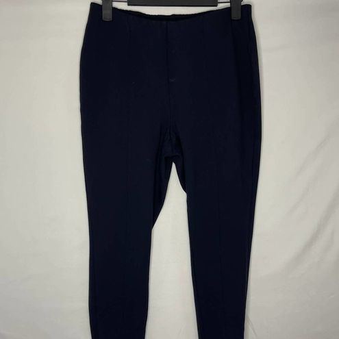 J.Jill Ponte Pants Small Petite Navy Blue Leggings Pull-On Comfort