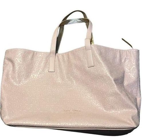 New KATE SPADE Bag Tote Pink Purse Fragrance Perfume Promo Spade Design  Large