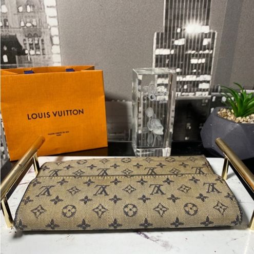 Louis Vuitton Authentic Denim Mini Lin Long Wallet - $317 - From