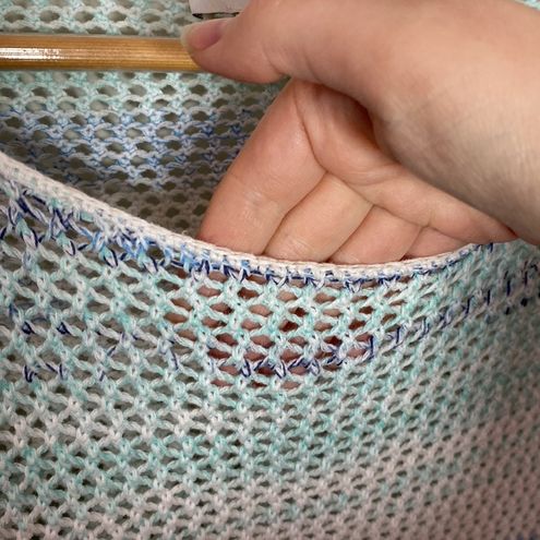 J.Jill cotton tie dye crochet open knit 3/4 sleeve tunic length sweater  size M Size M - $28 - From maria