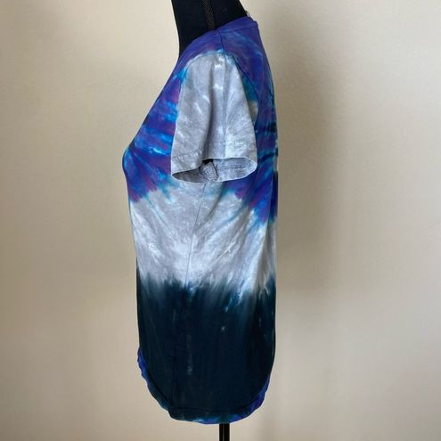 Majestic Colorado Rockies Vneck T Shirt Custom Tie Dye Size Small