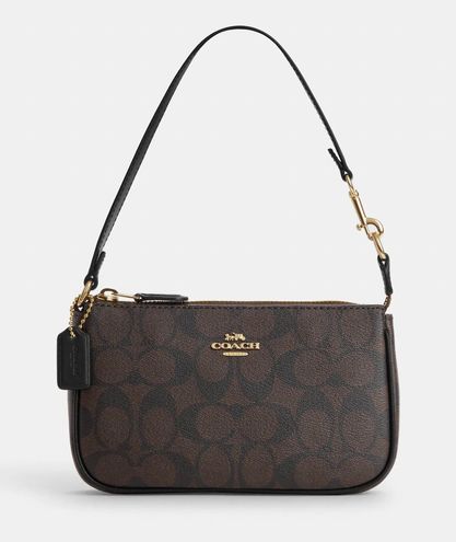 Wristlet nolita 19 leather handbag Coach Brown in Leather - 36688090