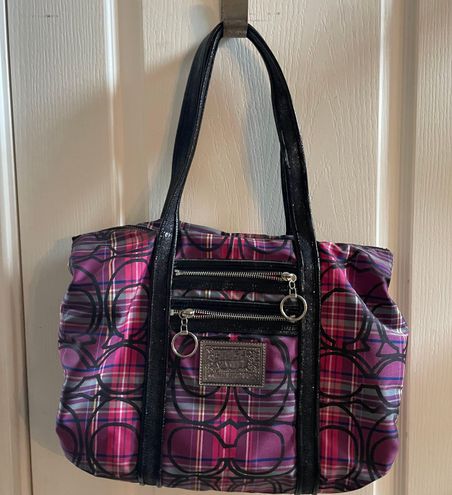Poppie Boutique Handbag Purse Purple Cute