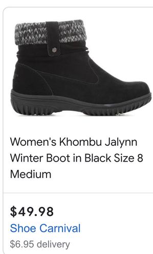DSW Khombu Booties NEW Black Size 7 26 64 Off Retail New