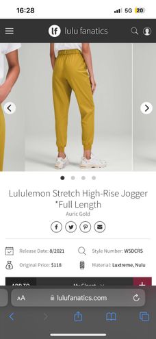 Lululemon Stretch High-Rise Jogger *Full Length - Auric Gold