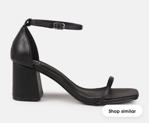 Missguided Black Block Heels Size 8 