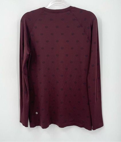 Lululemon Swiftly Tech Long Sleeve Shirt 2.0 Size 14 Yogo Pop Cassis Black  - $50 - From Marie Lynn