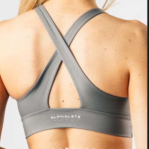 Alphalete Alphalux Alto Bra - Quiet Gray Size M - $26 - From Ashley