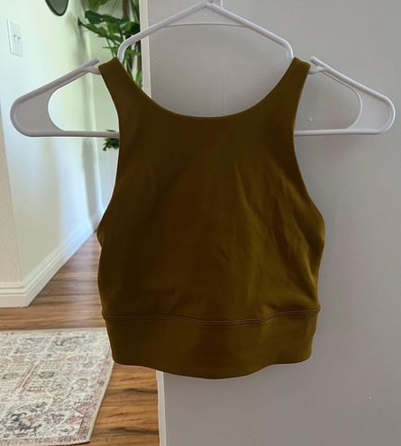 Lululemon Energy High-Neck Longline Tough Bra Gold Size 6 - $67 - From Sara