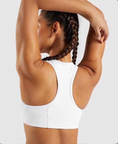 Gym shark Essential Racer Back Sports Bra White - $25 (37% Off