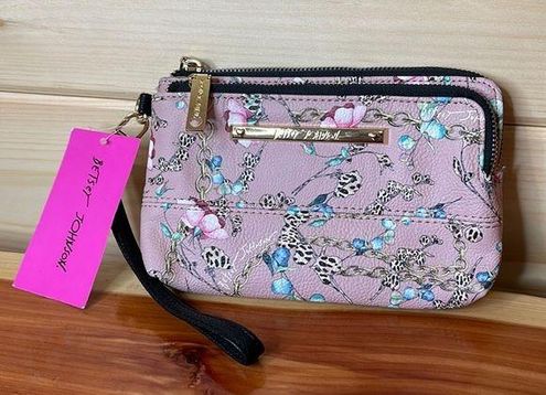 Betsey Johnson Pink Wristlet Wallet