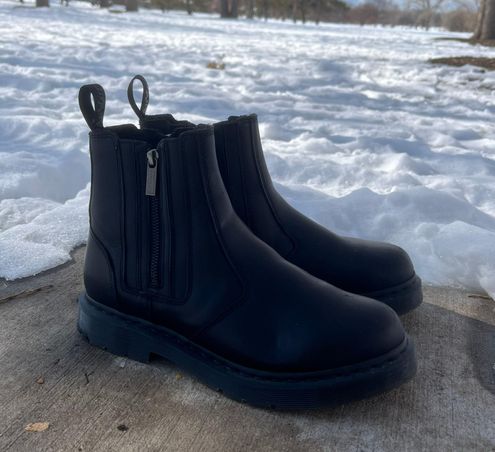 Dr. Martens 2976 Wintergrip Zip Chelsea Boots Black Size 10 150