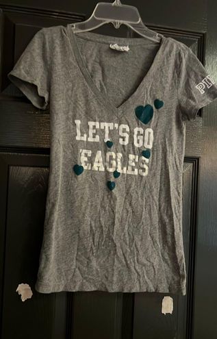 PINK - Victoria's Secret NFL Eagles Tshirt Gray Size XS - $11