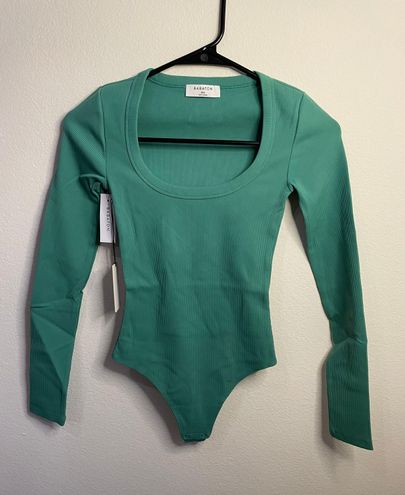 Aritzia, Tops, Aritzia Babaton Contour 9s Bodysuit Size Small Nature  Green