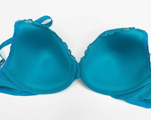Natori Bra Womens 34DD Cerulean Blue Hidden Glamour Underwire Lace Size  undefined - $23 - From Kristen