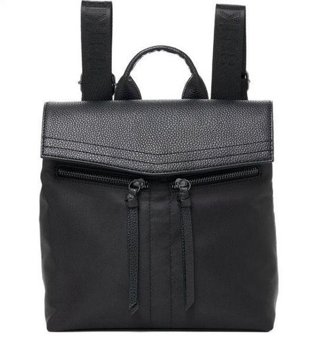 Botkier Black York Trigger Nylon & Faux Leather Mini Backpack ypfagro ...