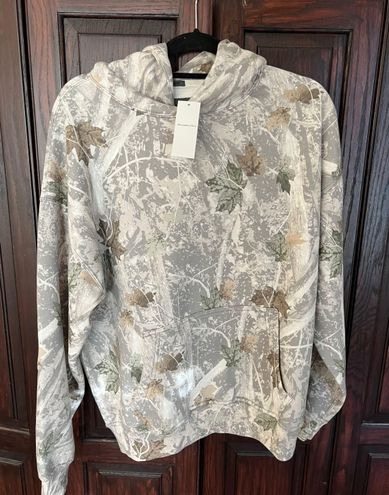 Abercrombie & Fitch Essential Camo Hoodie Off-White BNWT, SHIPS FAST(Size:  XXXL) 