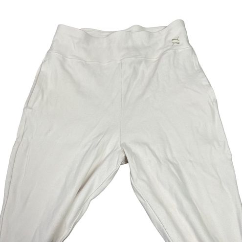 Puma Cream Ribbed Skinny Joggers Size L Women Size L - $10 - From Cpeterson