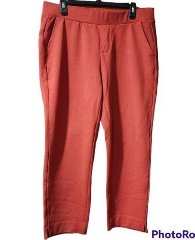 Torrid size 1 orange pull-on relaxed taper studio luxe ponte high rise pant  - $26 - From Elizabeth