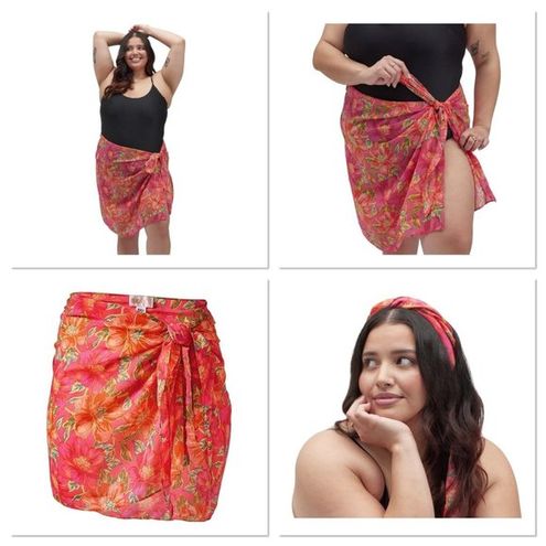 Beach Riot Melanie Sarong in Miami Peony Plus Size NWT MSRP $58 Beach Wrap  - $23 New With Tags - From sandy