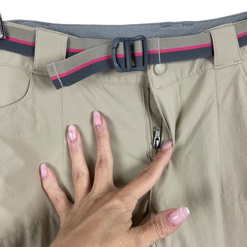 Eastern Mountain Sports EMS Women Belted Nylon Hiking Pants Size 4 Beige -  $27 - From Daniele