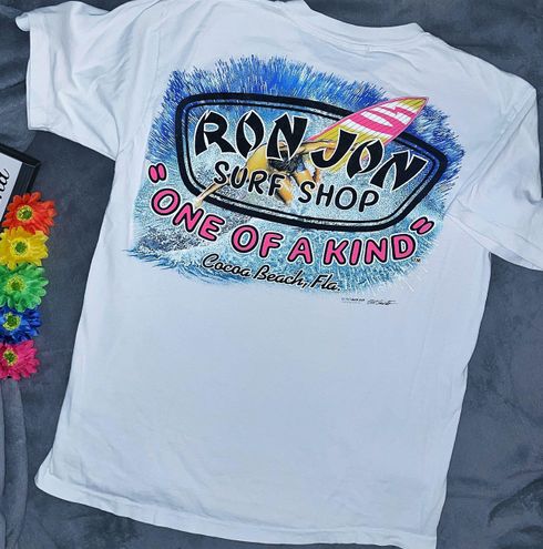 Ron Jon Vintage 1989 Surf T In Very Rare Condition White Size L ...