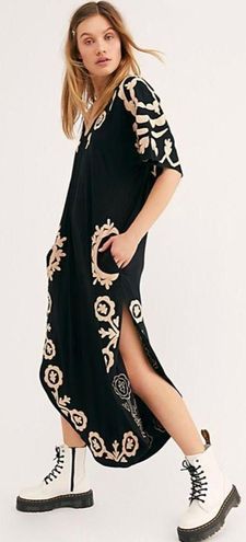 Free People Black Laguna Surf Maxi Tee Size L 120 From DaliMontt