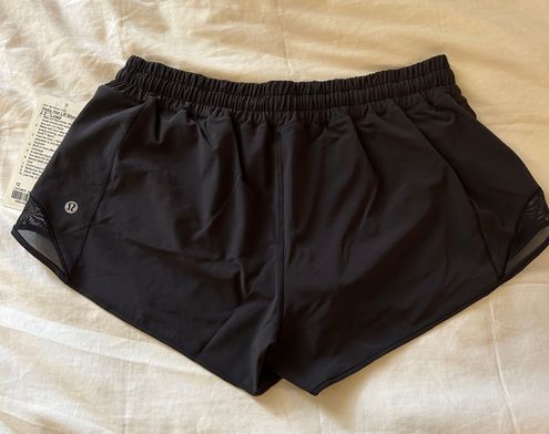 NEW LULULEMON Hotty Hot 4 LR Short 12 TALL Black Run Gym