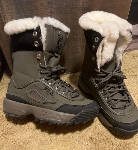 fila boots green
