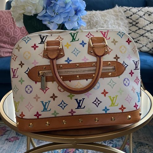 Louis Vuitton Auth Takashi Murakami Monogram Alma Studded Multi Color Bag  Purse - $1409 - From StyleBy