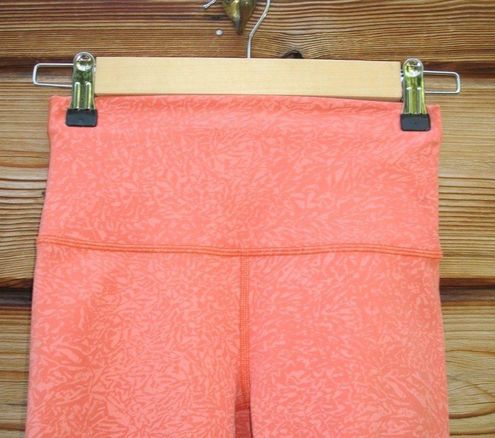 Wunder train 8 inch shorts - coral crunch size 8