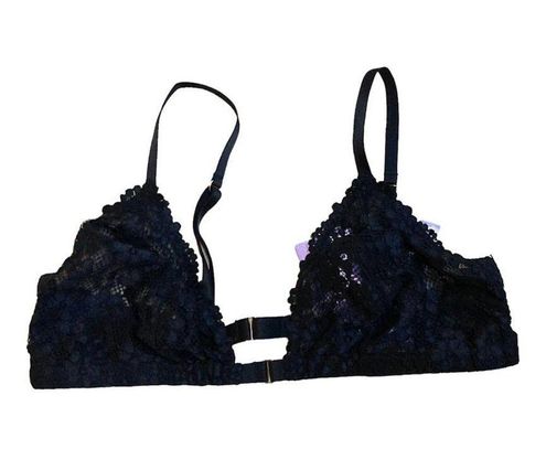 Romantic Corded Lace Front-Closure Bralette