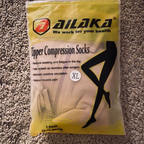 Ailaka Zipper Compression Socks Medical, 15-20 mmHg Knee High