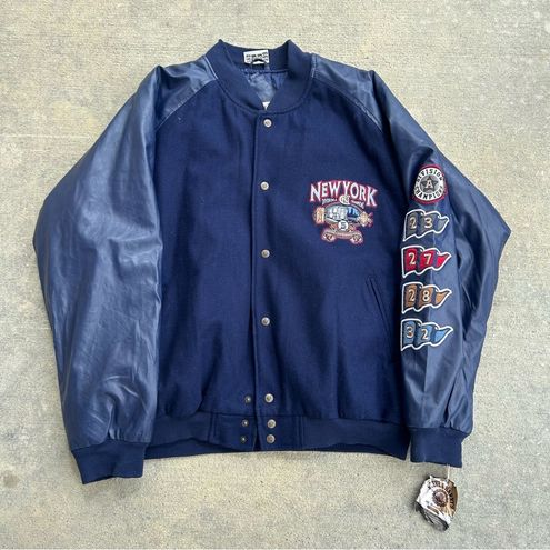 Maker of Jacket Sports Leagues Jackets MLB Vintage 90s New York Yankees Letterman Varsity