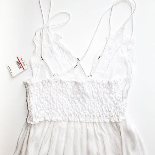 Free People Adella Cami dress in white