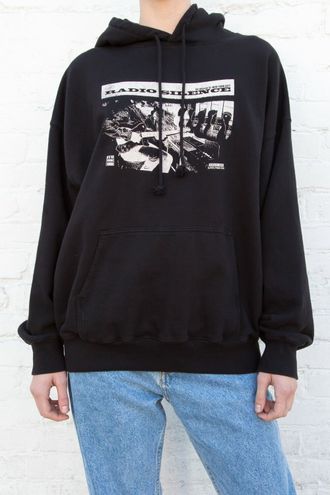 Brandy Melville Black Christy Oversized Hoodie - $29 - From Haileys