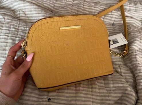 New Steve Madden Crossbody Purse Mustard BMAGGIE Bag Purse