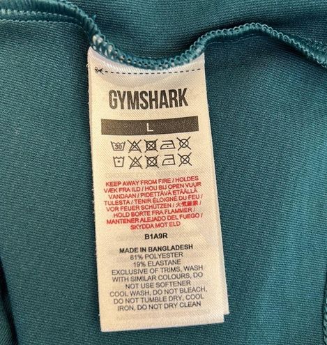 Gymshark Women Regulate 1/4 Zip Pullover Teal Long Sleeve Stretch