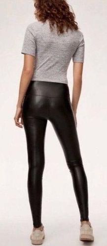 Wilfred Free Daria Pant High-waisted Vegan Leather leggings Size