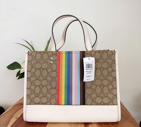 COACH®  Dempsey Carryall In Signature Jacquard With Rainbow