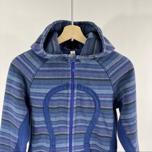 Lululemon Scuba 6 Wish Blue Poncho Stripe Scuba Hoodie