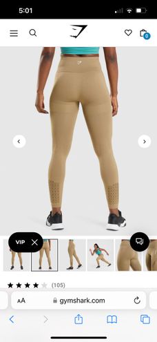 Gymshark Energy Seamless Leggings - Biscotti Brown