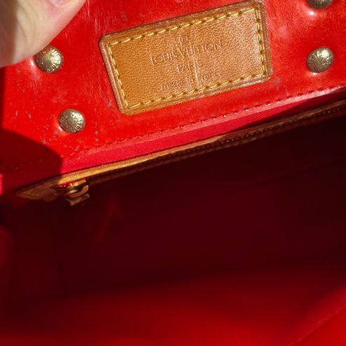 Louis Vuitton Authentic Reade classic monogram vernis mini handbag red tan  gold - $445 (80% Off Retail) - From Viktori