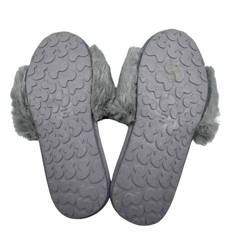 SKIMS Womens The Slide Faux Fur Slipper EU 35 US 4.5 Gray Slip On Fuzzy  Plush Size undefined - $32 New With Tags - From Kathy