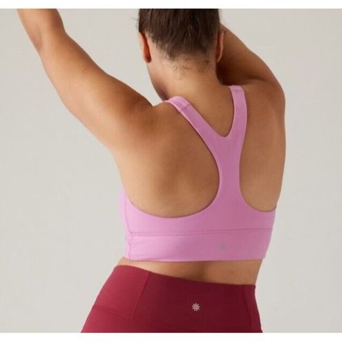 Athleta M Transcend Plunge Sports Bra Medium D-DD Maritime Pink nwt - $29  New With Tags - From Rob