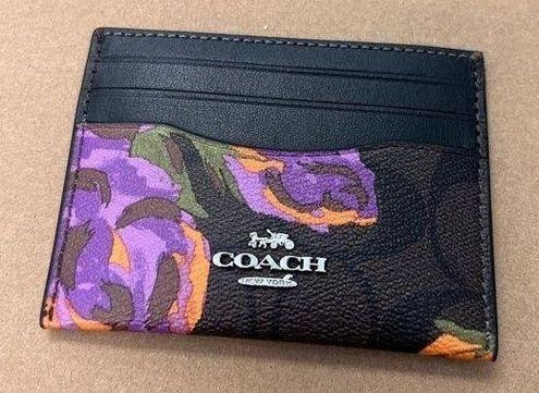 Coach Outlet Slim Id Card Case In Signature Canvas