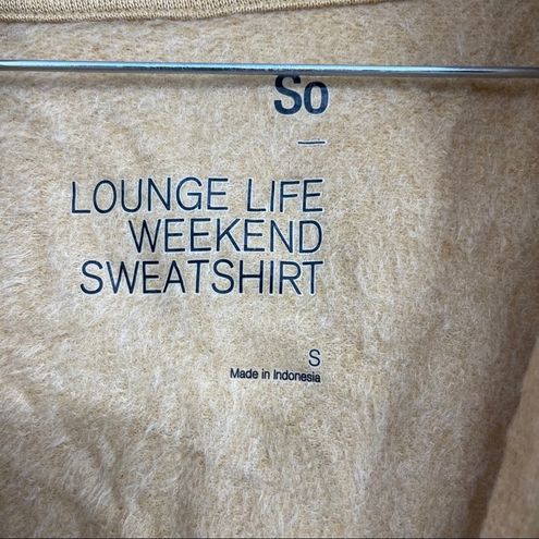 SO LOUNGE LIFE WEEKEND 3 4 ZIP SWEATSHIRT SMALL 17 From Style