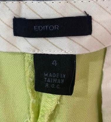 Express Design Studio Editor Pants Green