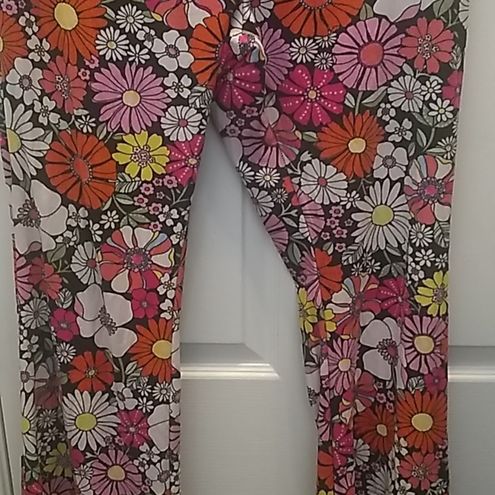 No Boundaries Juniors' Retro-style Flowery Leggings (XXXL, 21